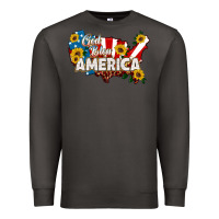 Smoke god bless america Premium Sweatshirt - HRA Design Shop