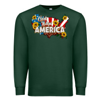 Sports Green god bless america Premium Sweatshirt - HRA Design Shop