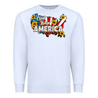 White god bless america Premium Sweatshirt - HRA Design Shop