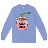 Colony Blue instant good vibes noodles Long Sleeve Tee - MaliasSmallBusiness