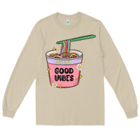 Mushroom instant good vibes noodles Long Sleeve Tee - MaliasSmallBusiness