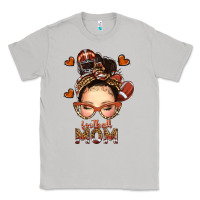 Moon Dust football messy bun mom Classic Tee - texasbilliewilder