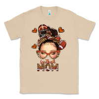 Mushroom football messy bun mom Classic Tee - texasbilliewilder