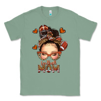 Sage football messy bun mom Classic Tee - texasbilliewilder