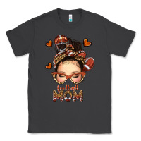 Smoke football messy bun mom Classic Tee - texasbilliewilder