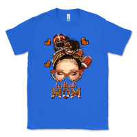 True Royal football messy bun mom Classic Tee - texasbilliewilder
