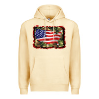 Pina Colada distressed american flag Premium Hoodie - BarkalooDesign