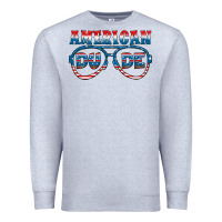 Heather Grey american dude Premium Sweatshirt - HRA Design Shop