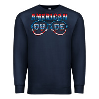 Navy american dude Premium Sweatshirt - HRA Design Shop