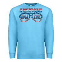 Ocean Blue american dude Premium Sweatshirt - HRA Design Shop