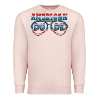 Pale Pink american dude Premium Sweatshirt - HRA Design Shop