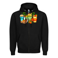 Black mango farm fresh coffee cups Zipper Hoodie - Zillion Design Studio