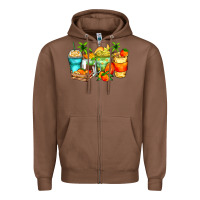 Chestnut mango farm fresh coffee cups Zipper Hoodie - Zillion Design Studio
