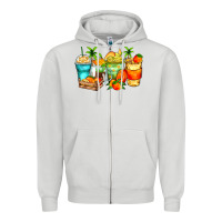 Dove Grey mango farm fresh coffee cups Zipper Hoodie - Zillion Design Studio