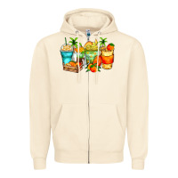 Sandshell mango farm fresh coffee cups Zipper Hoodie - Zillion Design Studio