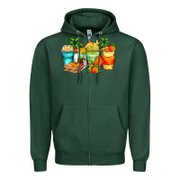 Sports Green mango farm fresh coffee cups Zipper Hoodie - Zillion Design Studio