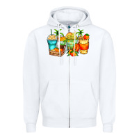 White mango farm fresh coffee cups Zipper Hoodie - Zillion Design Studio