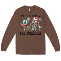 Chestnut look at me being all festive and shit Long Sleeve Tee - MaliasSmallBusiness