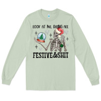 Matcha look at me being all festive and shit Long Sleeve Tee - MaliasSmallBusiness