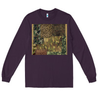 Plum camouflage leopard patches Long Sleeve Tee - BarkalooDesign