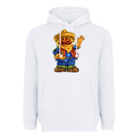 White scarecrow Heavyweight Hoodie - FaDigitalArtStudio