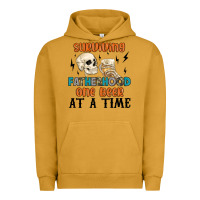 Pigment Peanut Butter surviving fatherhood one beer at a time Urban Hoodie - MaliasSmallBusiness