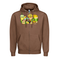 Chestnut lemon farm fresh coffee cups Zipper Hoodie - Zillion Design Studio