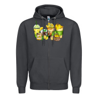 Smoke lemon farm fresh coffee cups Zipper Hoodie - Zillion Design Studio