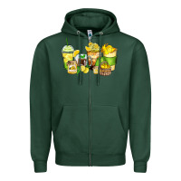 Sports Green lemon farm fresh coffee cups Zipper Hoodie - Zillion Design Studio
