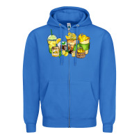 True Royal lemon farm fresh coffee cups Zipper Hoodie - Zillion Design Studio