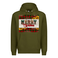 Army Green merry Christmas sunflowers Premium Hoodie - Jasminsmagicworld