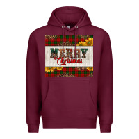 Burgundy merry Christmas sunflowers Premium Hoodie - Jasminsmagicworld