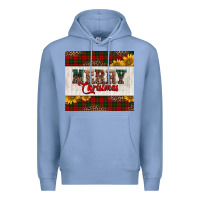 Colony Blue merry Christmas sunflowers Premium Hoodie - Jasminsmagicworld