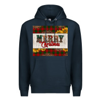 Navy merry Christmas sunflowers Premium Hoodie - Jasminsmagicworld
