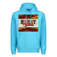 Ocean Blue merry Christmas sunflowers Premium Hoodie - Jasminsmagicworld