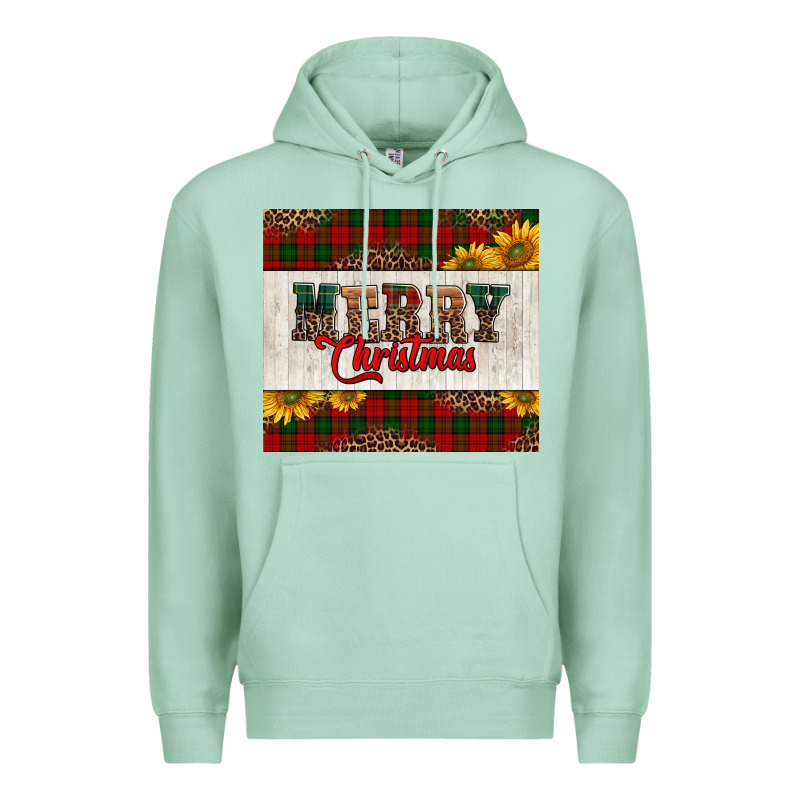 Merry Christmas Sunflowers Premium Hoodie by Jasminsmagicworld | Teevron
