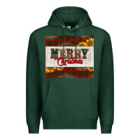 Sports Green merry Christmas sunflowers Premium Hoodie - Jasminsmagicworld