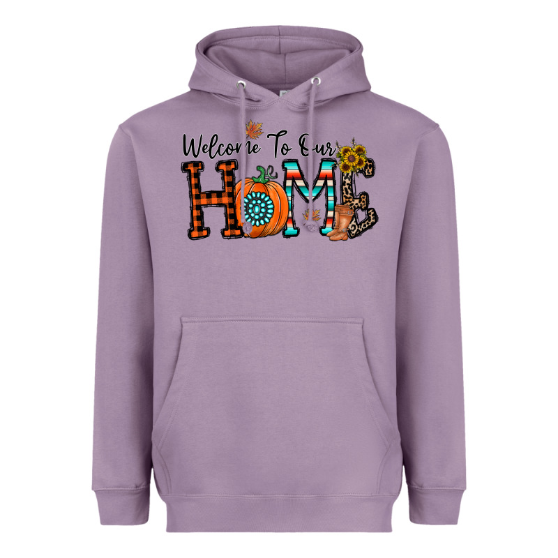 Welcome To Our Home Heavyweight Hoodie by CowhideDigitalArt | Teevron