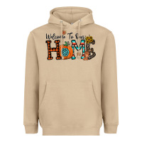 Mushroom welcome to our home Heavyweight Hoodie - CowhideDigitalArt