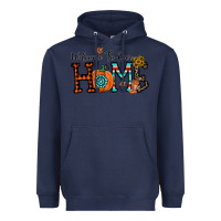 Navy welcome to our home Heavyweight Hoodie - CowhideDigitalArt