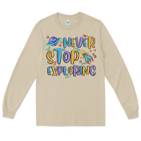 Mushroom never stop exploring Long Sleeve Tee - MaliasSmallBusiness