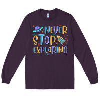 Plum never stop exploring Long Sleeve Tee - MaliasSmallBusiness