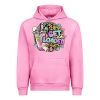 Fuchsia Pink get loaded rabbit and easter Urban Hoodie - MaliasSmallBusiness