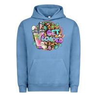 Pigment Pebble Blue get loaded rabbit and easter Urban Hoodie - MaliasSmallBusiness
