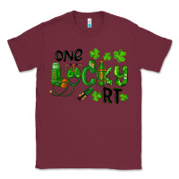 Burgundy One Lucky Respiratory Terapist Classic Tee - RanaPortraitStore