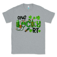 Heather Grey One Lucky Respiratory Terapist Classic Tee - RanaPortraitStore