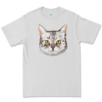Dove Grey American Shorthair Cat Face Premium Tee - LillyAllenDesigns