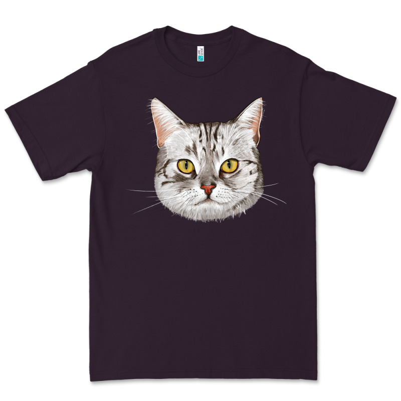 American Shorthair Cat Face Premium Tee by LillyAllenDesigns | Teevron