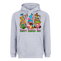Heather Grey Happy Easter Day gnomies Heavyweight Hoodie - Neo Western