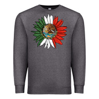 Charcoal Heather mexico sunflower Premium Sweatshirt - HRA Design Shop
